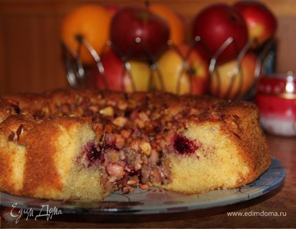 Яблочно-клюквенный пирог Яблочно-клюквенный пирог