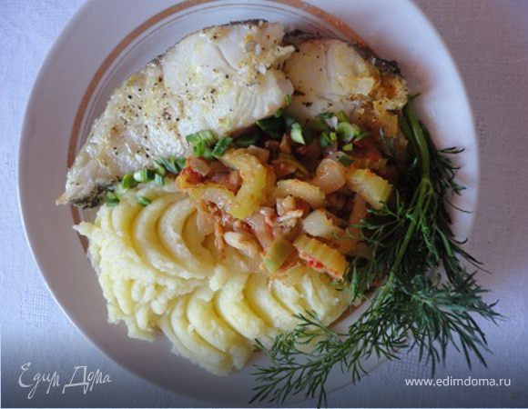 Палтус с сельдереем Палтус с сельдереем