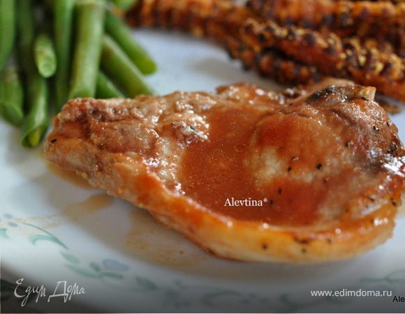 Свиные отбивные в томатном соусе
