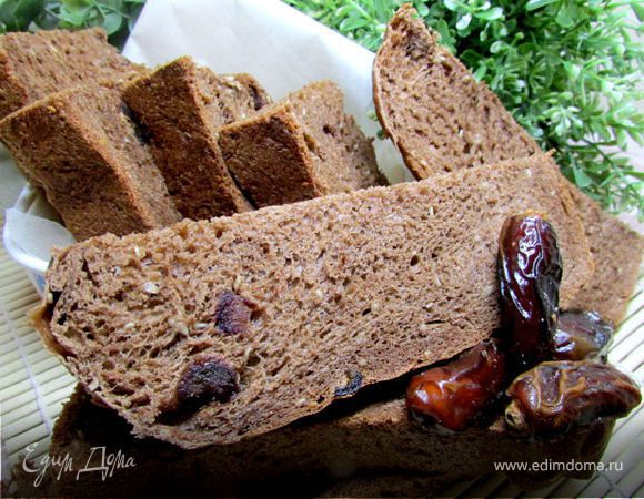 Шоколадный хлеб с кунжутом и финиками Шоколадный хлеб с кунжутом и финиками