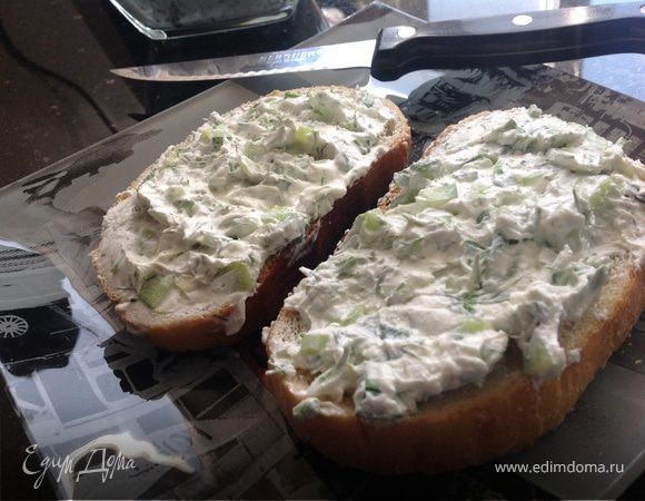 Закуска из творога с огурцом Закуска из творога с огурцом