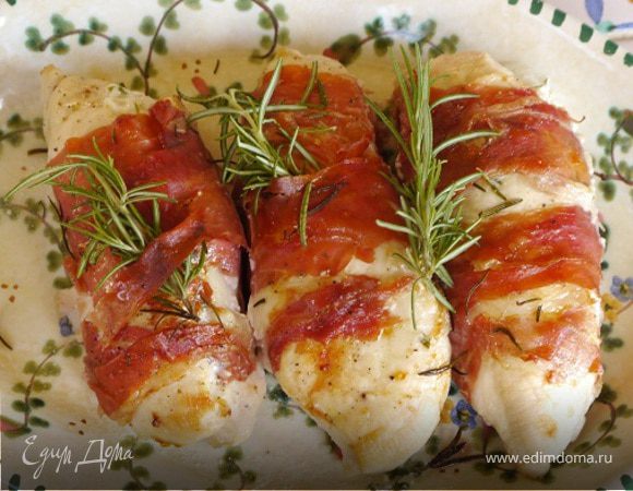 Куриные грудки, фаршированные козьим сыром и зеленью Куриные грудки, фаршированные козьим сыром и зеленью