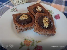 Ореховое печенье в шоколадной глазури