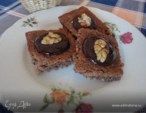 Ореховое печенье в шоколадной глазури