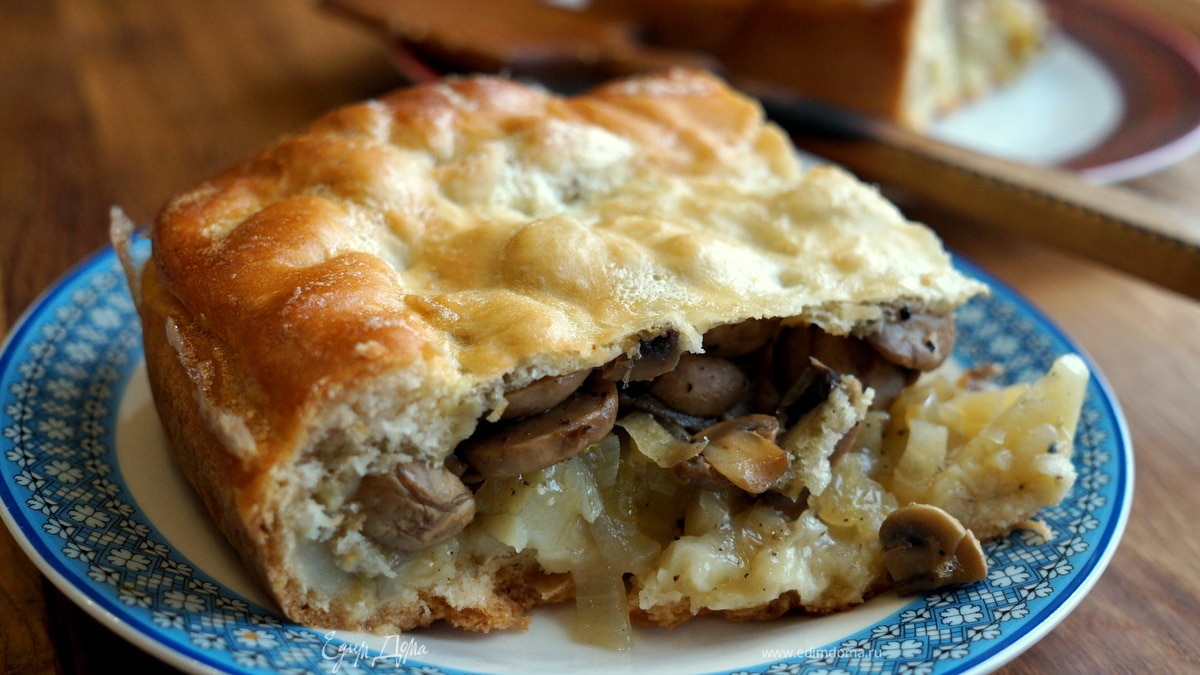 Монастырский грибной пирог