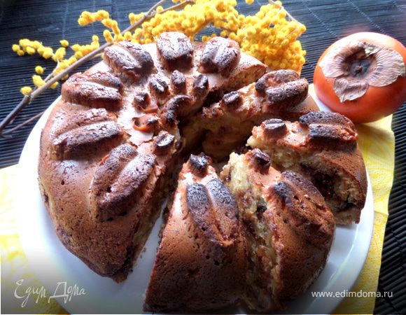Бананово-шоколадный кекс