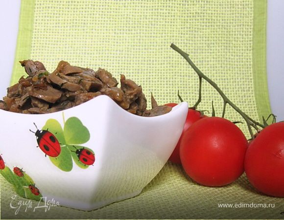 Куриные пупочки, обжаренные в соевом соусе Куриные пупочки, обжаренные в соевом соусе