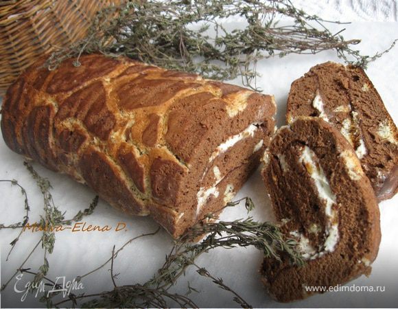 Бисквитный рулет "Жираф" Бисквитный рулет "Жираф"