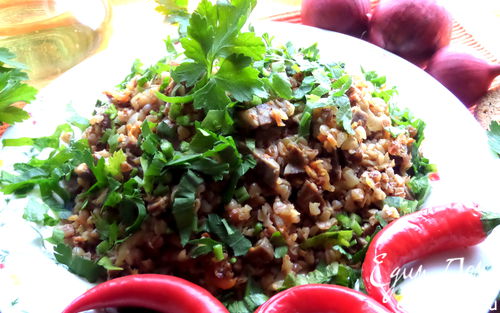 Рецепт Почки с гречкой