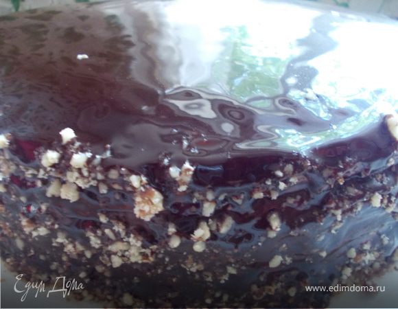 Торт с изюмом, орехами и маком Торт с изюмом, орехами и маком