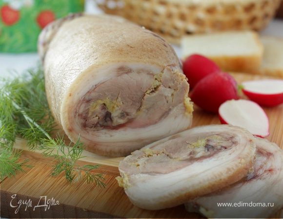 Рулет из свиной рульки с дижонской горчицей Рулет из свиной рульки с дижонской горчицей