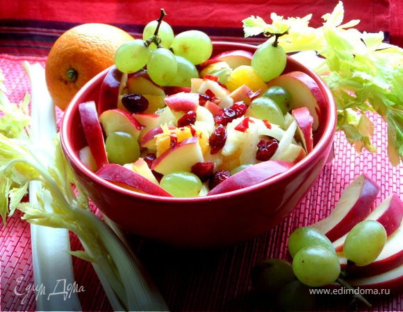 Пикантный фруктово-ягодный салат (для Сабины)