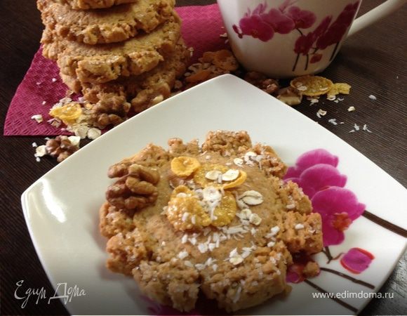 Печенье с кукурузными хлопьями "Вкусный микс" Печенье с кукурузными хлопьями "Вкусный микс"