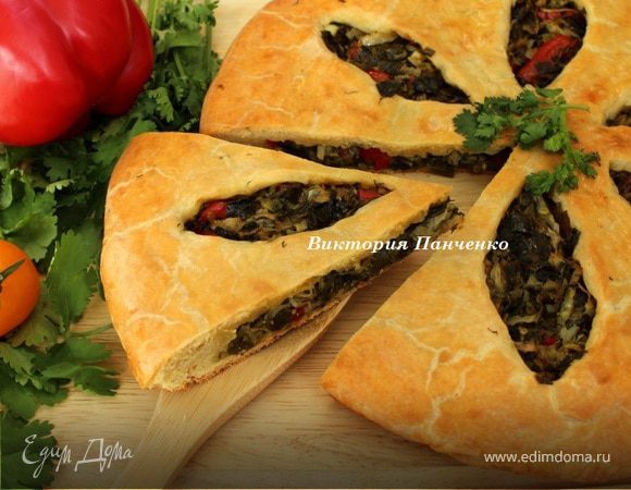 Пирог с огородной зеленью