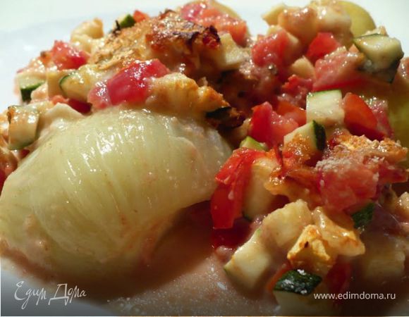 Запеченный фенхель с цукини и томатами Запеченный фенхель с цукини и томатами