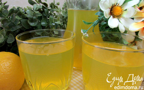 Рецепт Напиток с имбирем, лимоном и куркумой