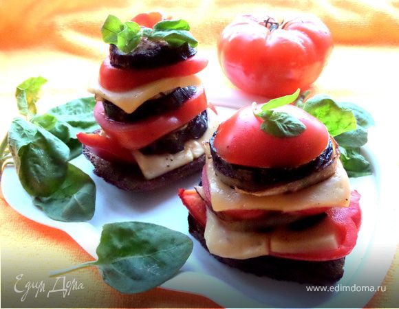 Овощные башенки с сыром