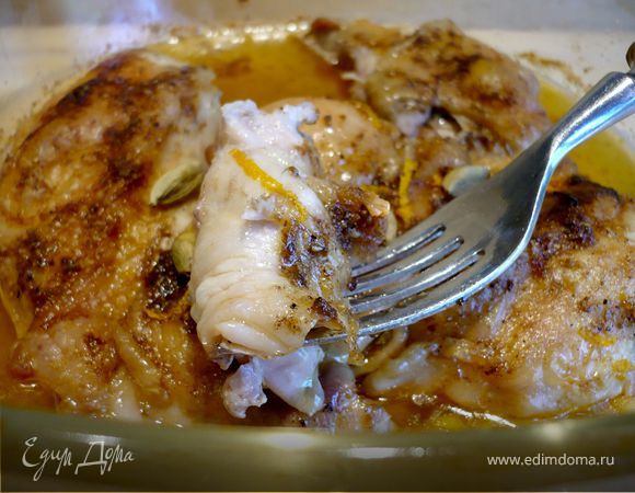 Курочка под ароматным маслом «Как много птичек есть хороших...»