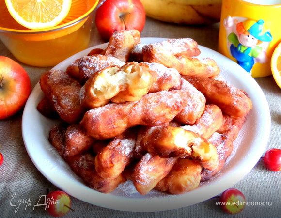 Творожные пончики-батончики Творожные пончики-батончики