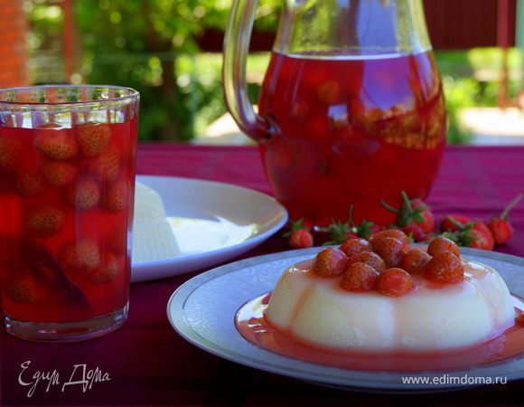 Манная каша с киселем Манная каша с киселем