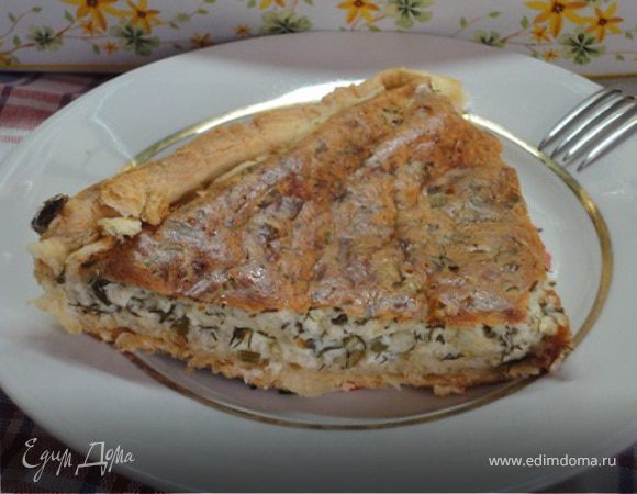 Летний пирог с зеленью