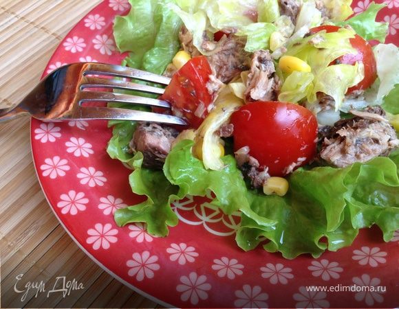 Испанский салат с тунцом