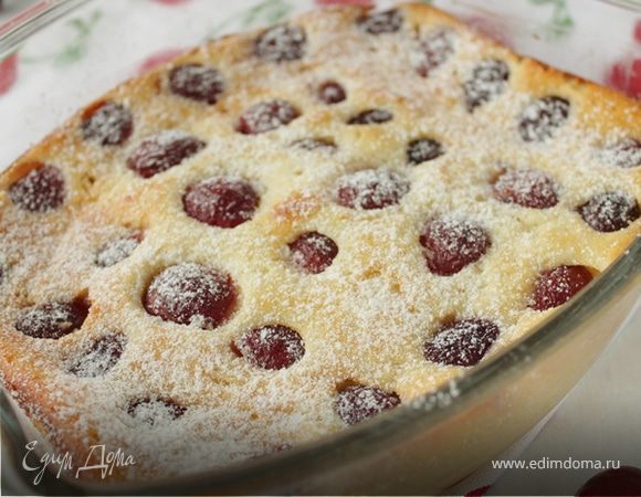 Пирог с рикоттой и черешней Пирог с рикоттой и черешней