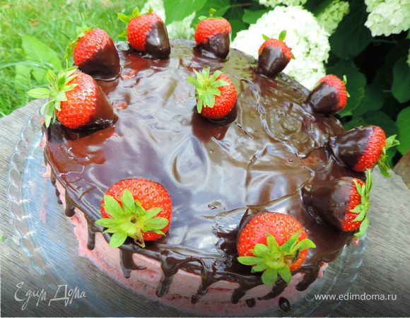Торт-мусс "Клубника в шоколаде"