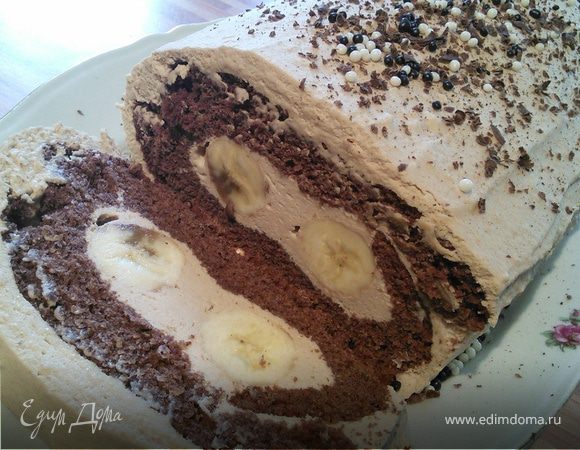 Рулет "Бананово-капучиновый"