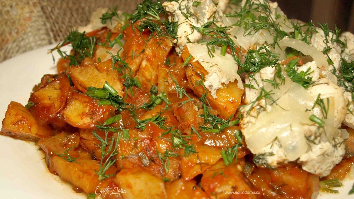 Картофель, запеченный в томате