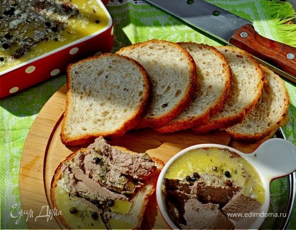 Паштет из куриной печени с кальвадосом Паштет из куриной печени с кальвадосом
