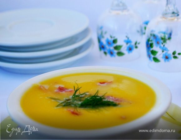 Суп-пюре овощной с ветчиной Суп-пюре овощной с ветчиной