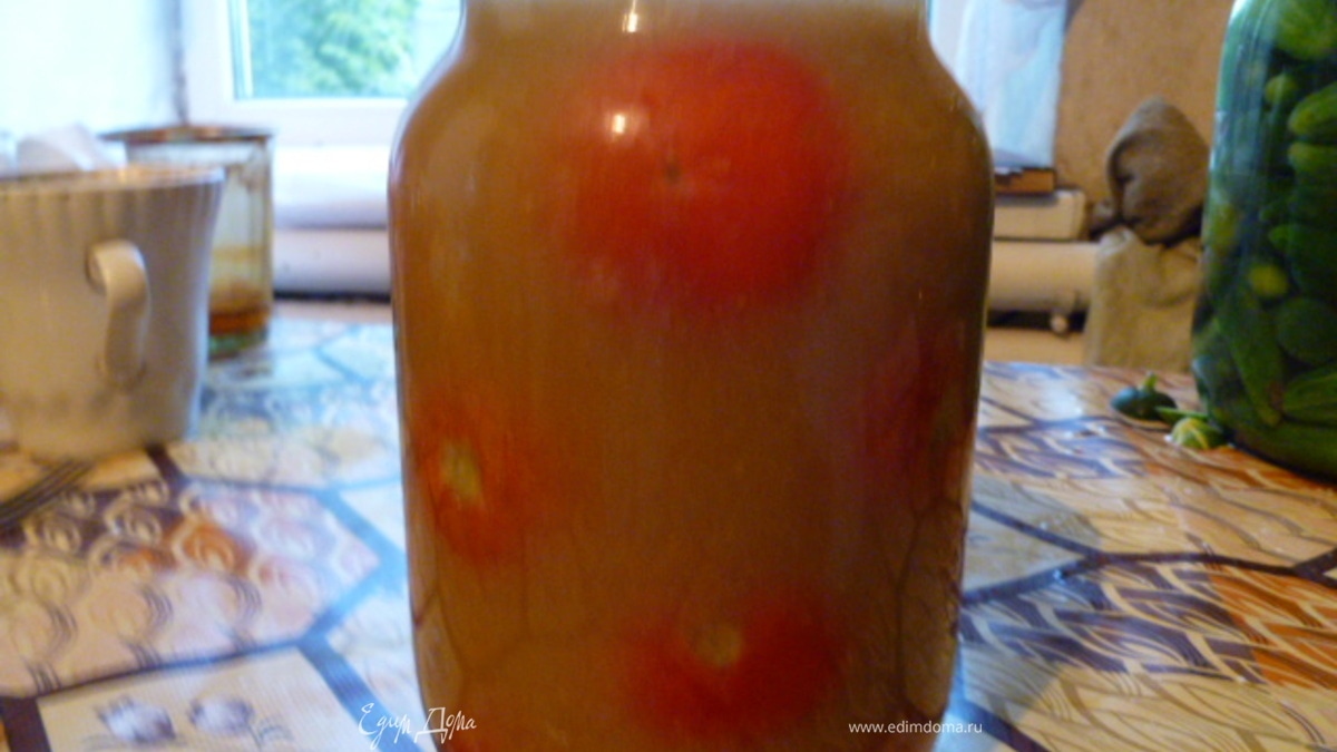 Помидоры в яблочном соке