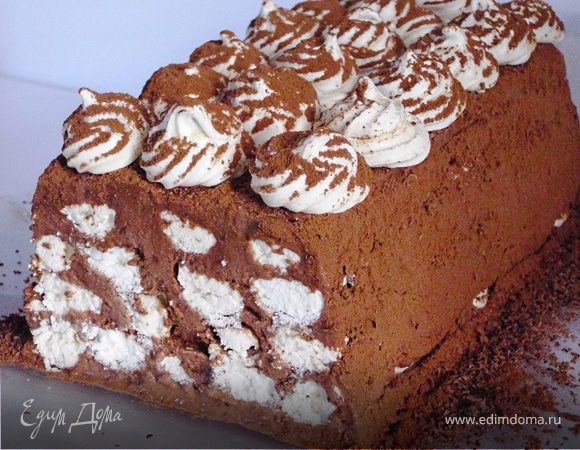 Шоколадный торт – мороженое с меренгами