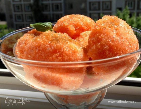 Морковно-мятная гранита