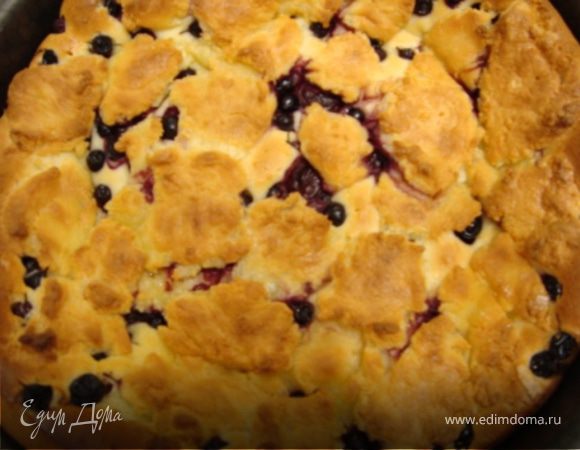 Ягодный пирог под творожными клецками Ягодный пирог под творожными клецками