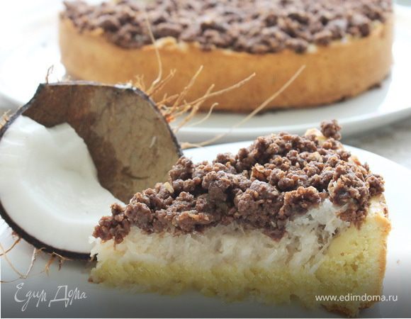 Шоколадно-кокосовый тарт Шоколадно-кокосовый тарт