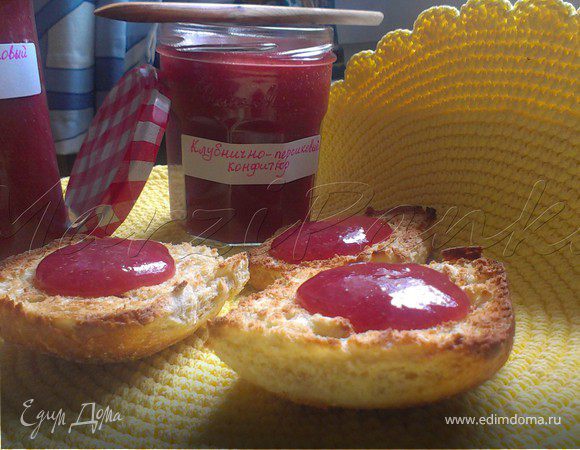 Клубнично-персиковый конфитюр