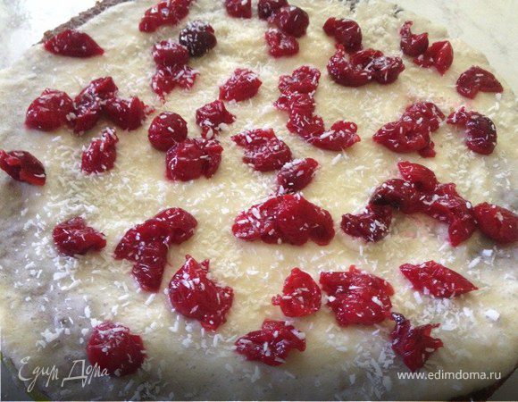 Быстрый торт "Пьяная вишня"