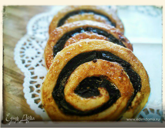 Улитки с шоколадным кремом-пудингом Улитки с шоколадным кремом-пудингом