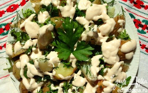 Рецепт Картофельный салат с заправкой из феты