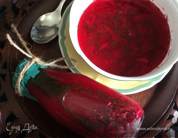 Свекольник холодный с тунцом