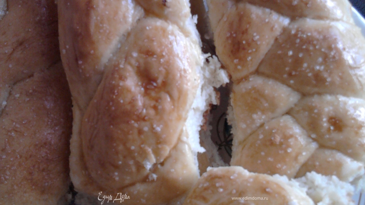 Булочки-косички с сахаром (как в школе)
