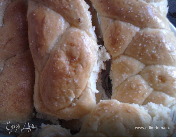 Булочки-косички с сахаром (как в школе)