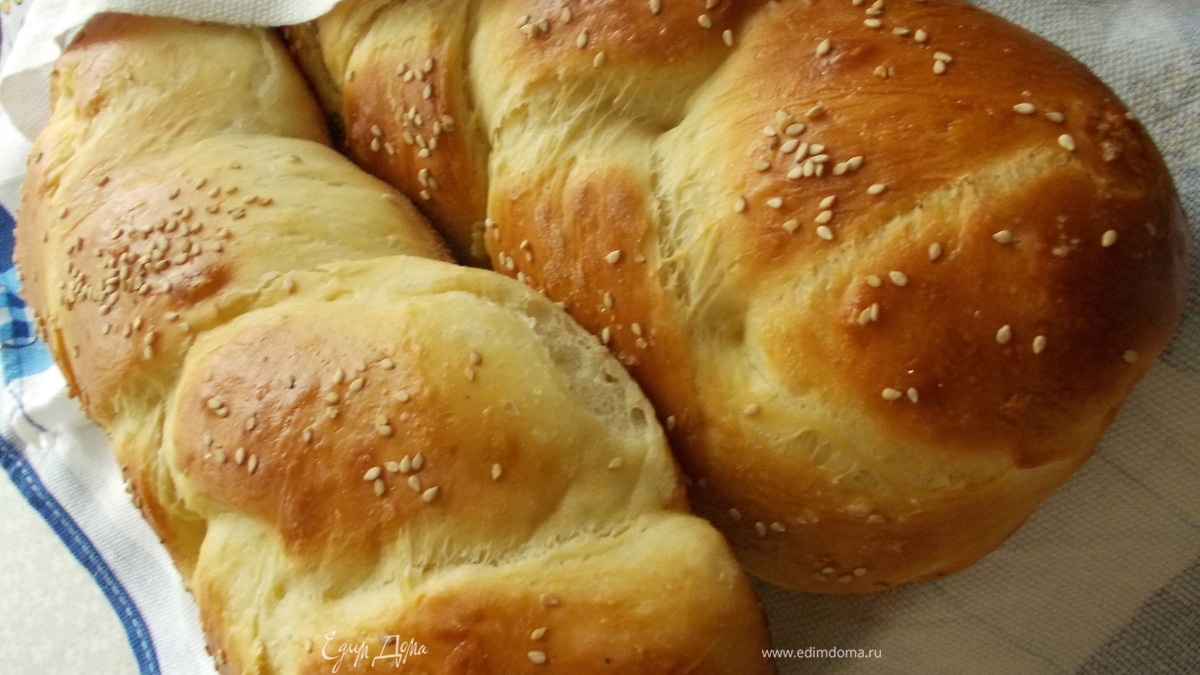 Домашняя плетенка с кунжутом