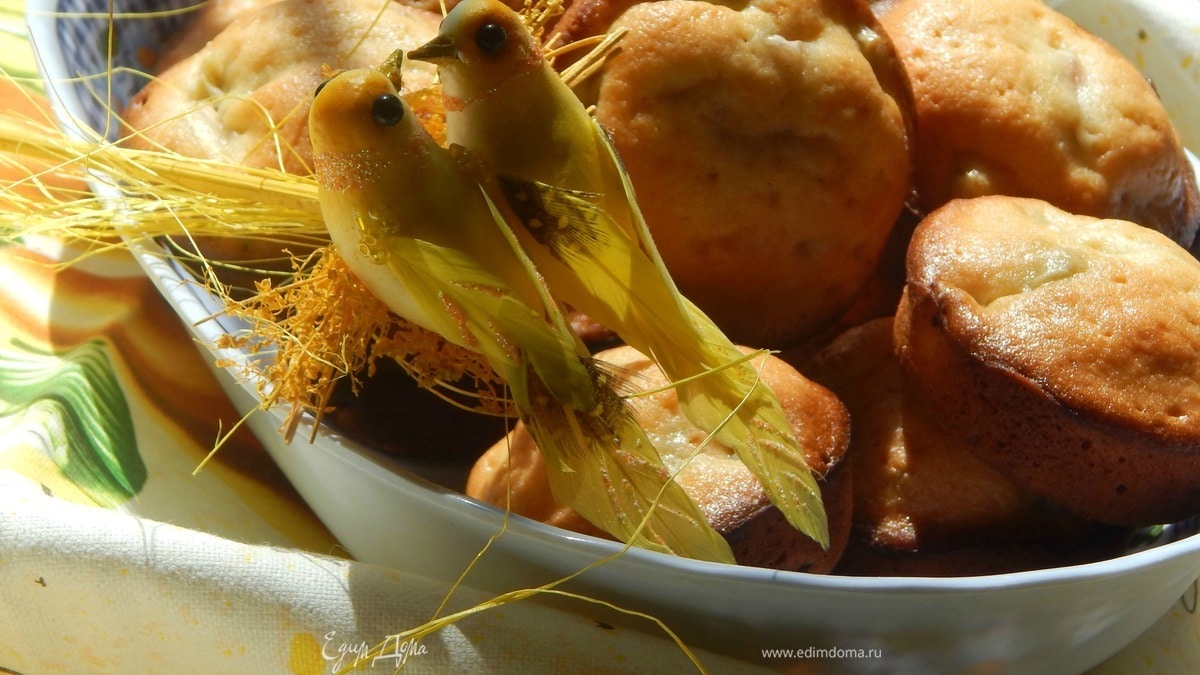 Кексы с ревенем