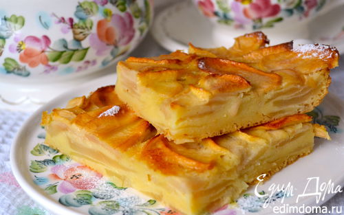 Рецепт Французский яблочный пирог (Gâteau invisible aux pommes)