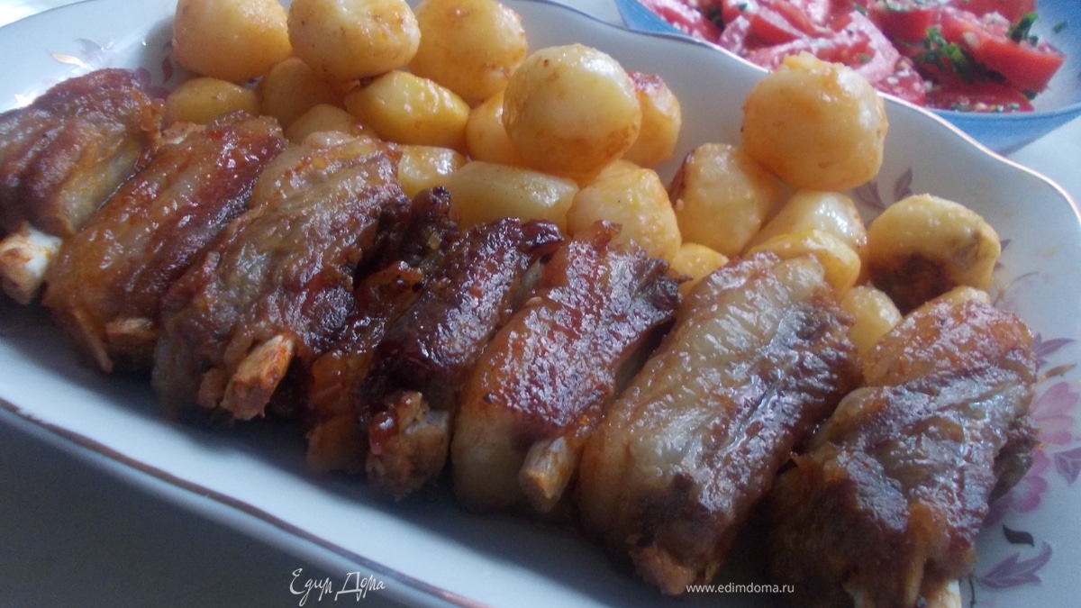 Свиные ребрышки по-техасски