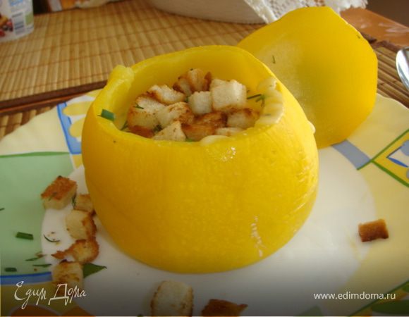 Суп-пюре в съедобном горшочке Суп-пюре в съедобном горшочке