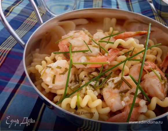 Креветки в чесночно-лимонном соусе 